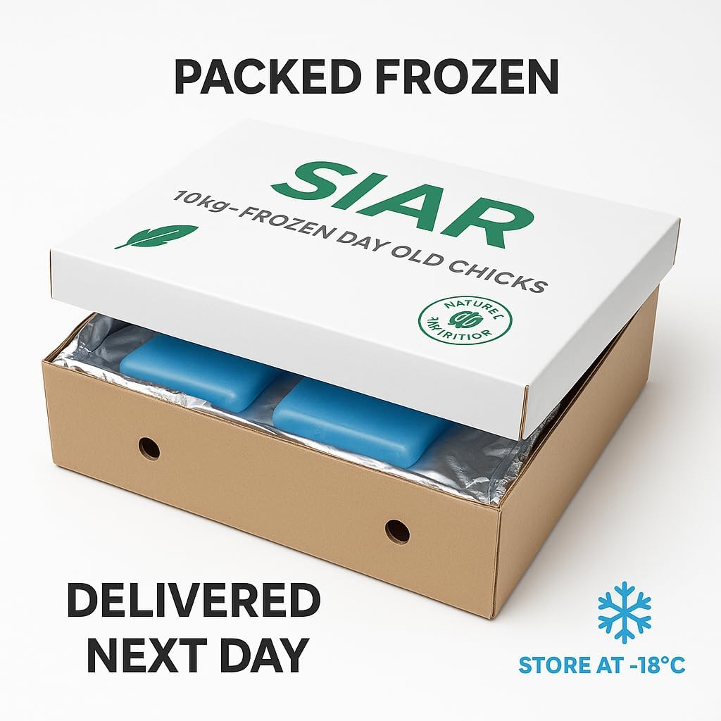 Frozen Day Old Chicks 10kg Tray (Approx. 250 Chicks) – Natural Whole Prey Food for Birds of Prey, Snakes, Reptiles & Exotic Animals