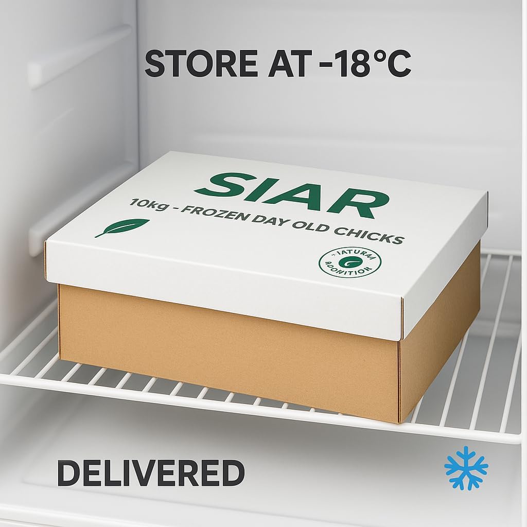 Frozen Day Old Chicks 10kg Tray (Approx. 250 Chicks) – Natural Whole Prey Food for Birds of Prey, Snakes, Reptiles & Exotic Animals