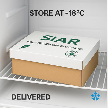 Frozen Day Old Chicks 10kg Tray (Approx. 250 Chicks) – Natural Whole Prey Food for Birds of Prey, Snakes, Reptiles & Exotic Animals